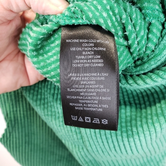 BDG Georgie Corduroy Overall green size XS NEW - Picture 12 of 13